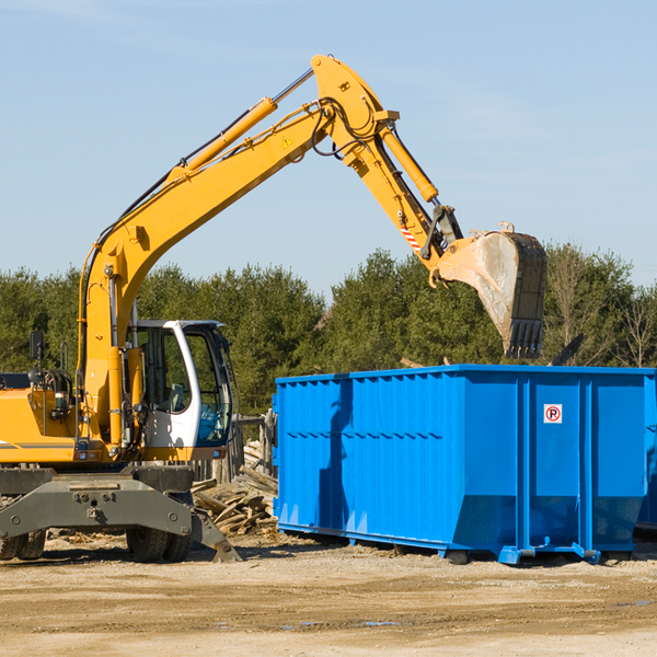 can i request a rental extension for a residential dumpster in Dry Creek